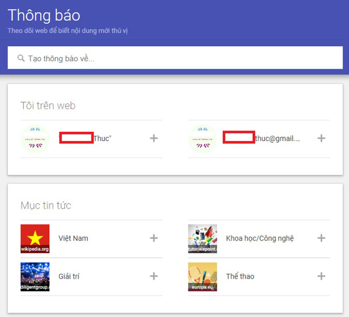 Cách sử dụng Google Alert