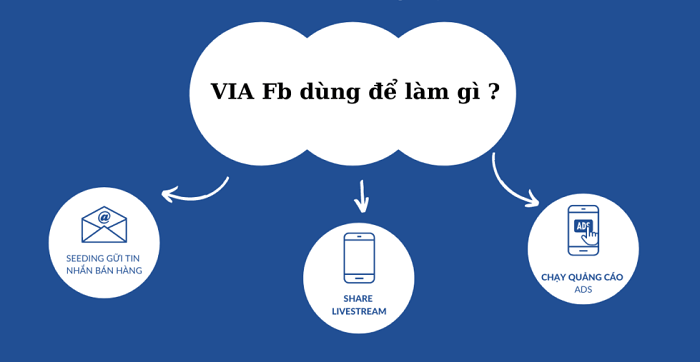 VIA Facebook chủ yếu phục vụ cho việc quảng cáo Facebook3